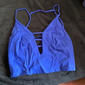 Blue going out tank top